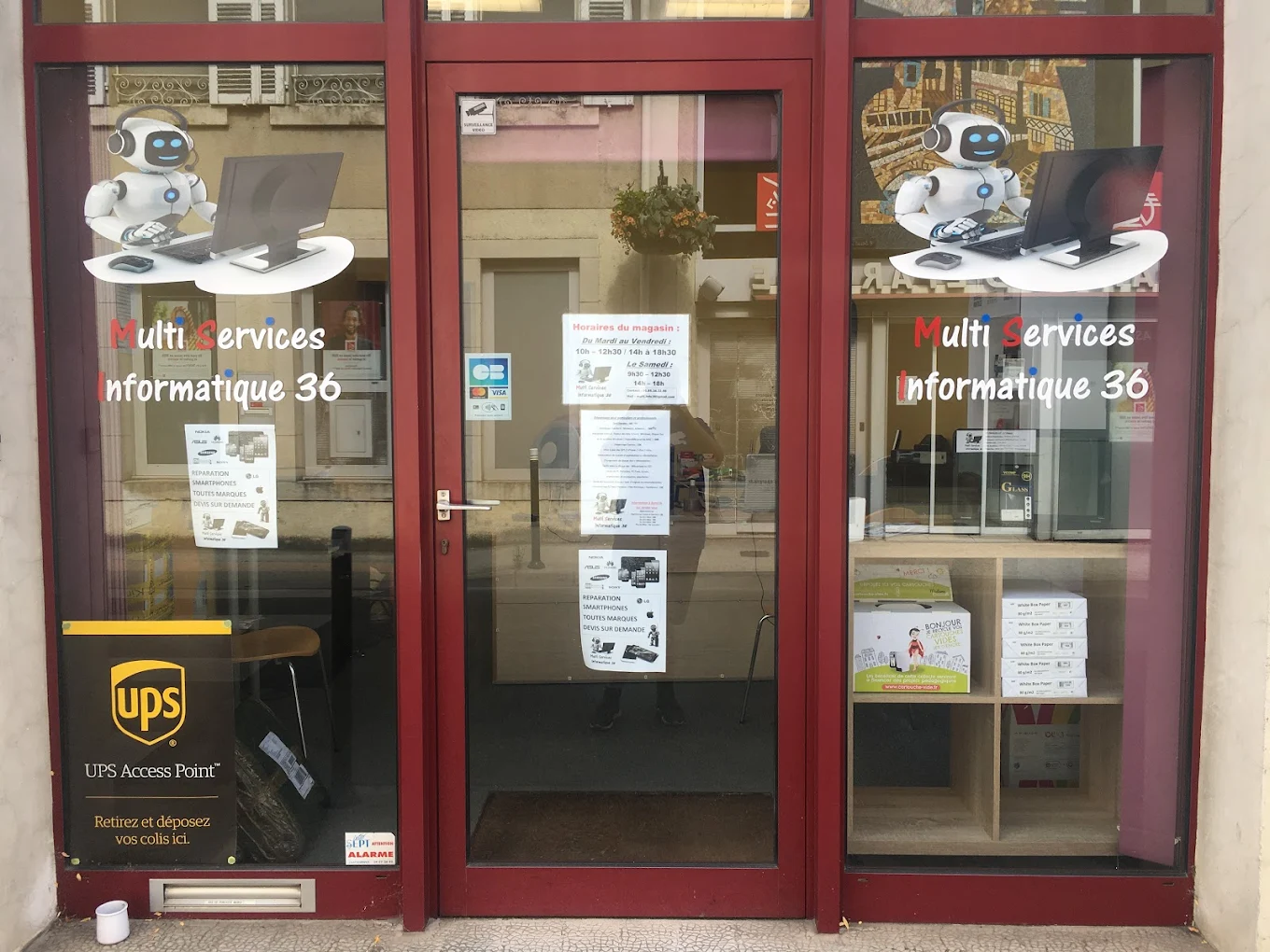 Devanture du magasin Multi Services Informatique 36